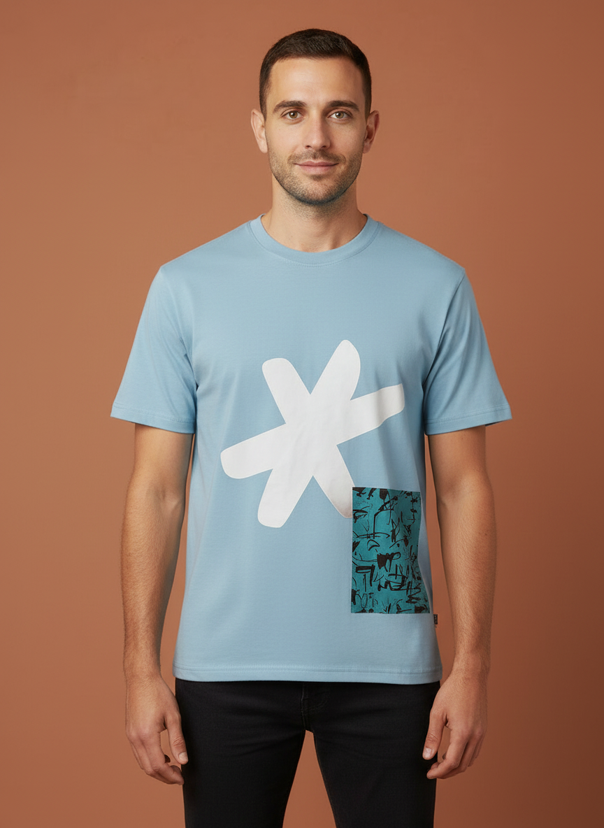 Clean-Shirt Infinito Back - Maui Blue - 01 frontale