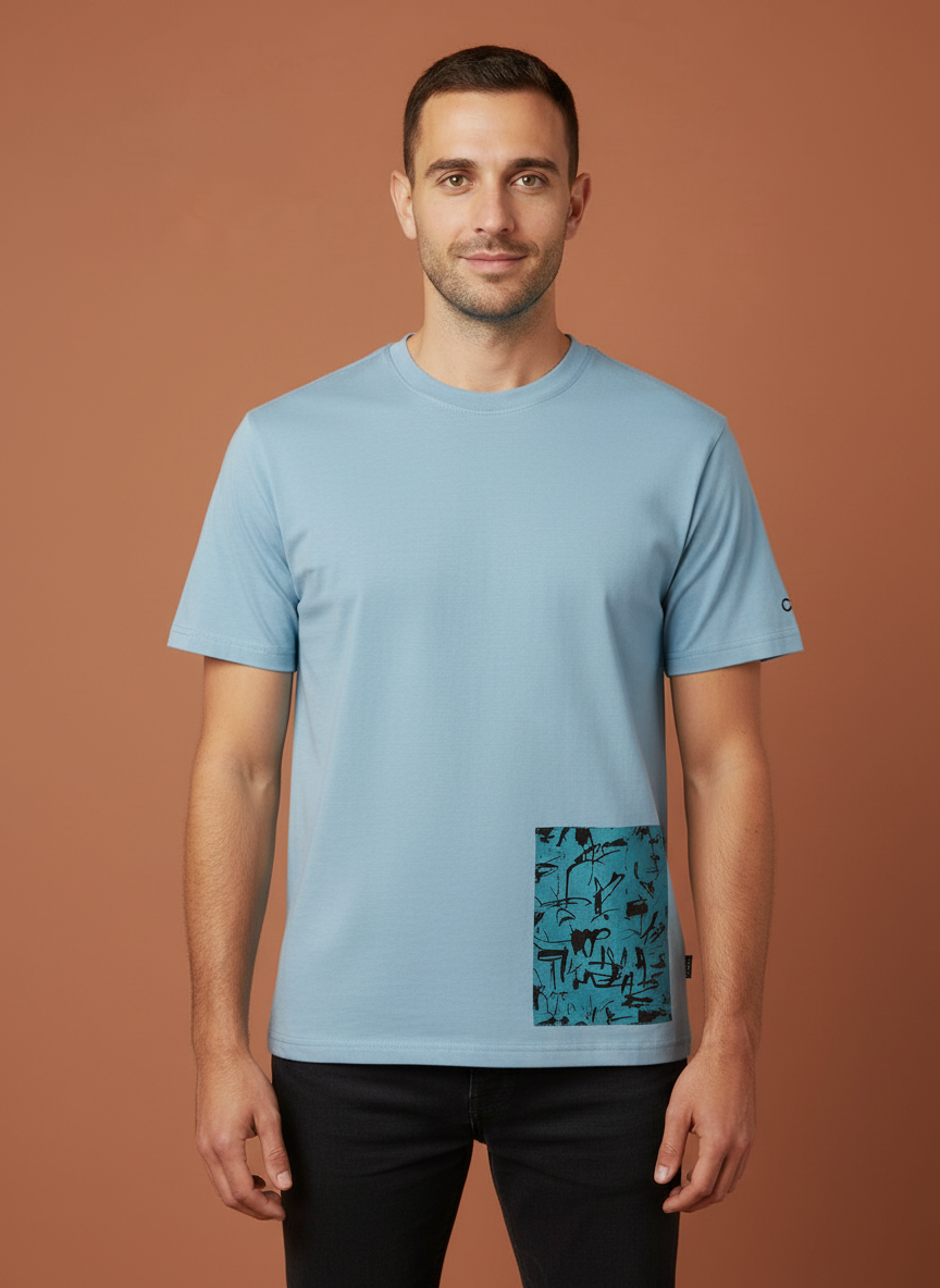 Clean-Shirt Infinito - Maui Blue - 01 frontale
