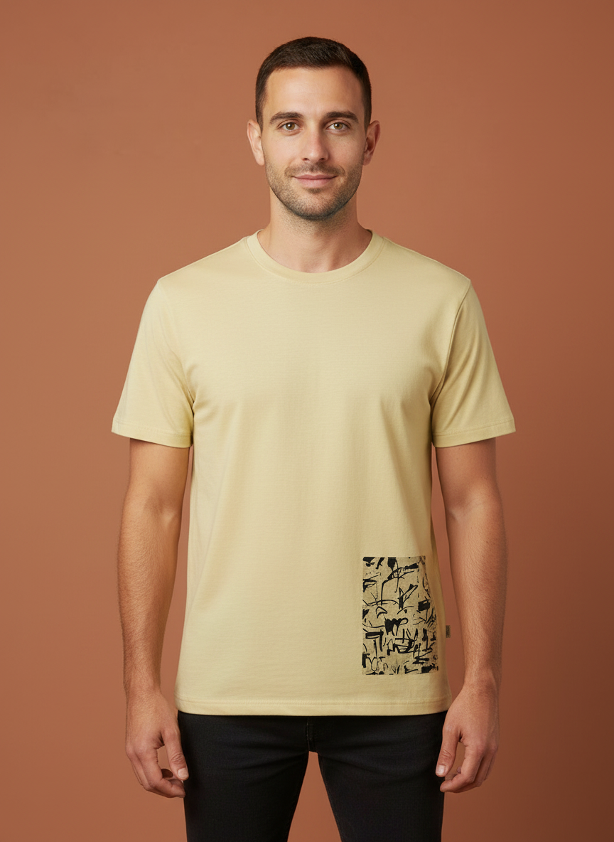 Clean-Shirt Infinito - Mellow Yellow - 01 frontale