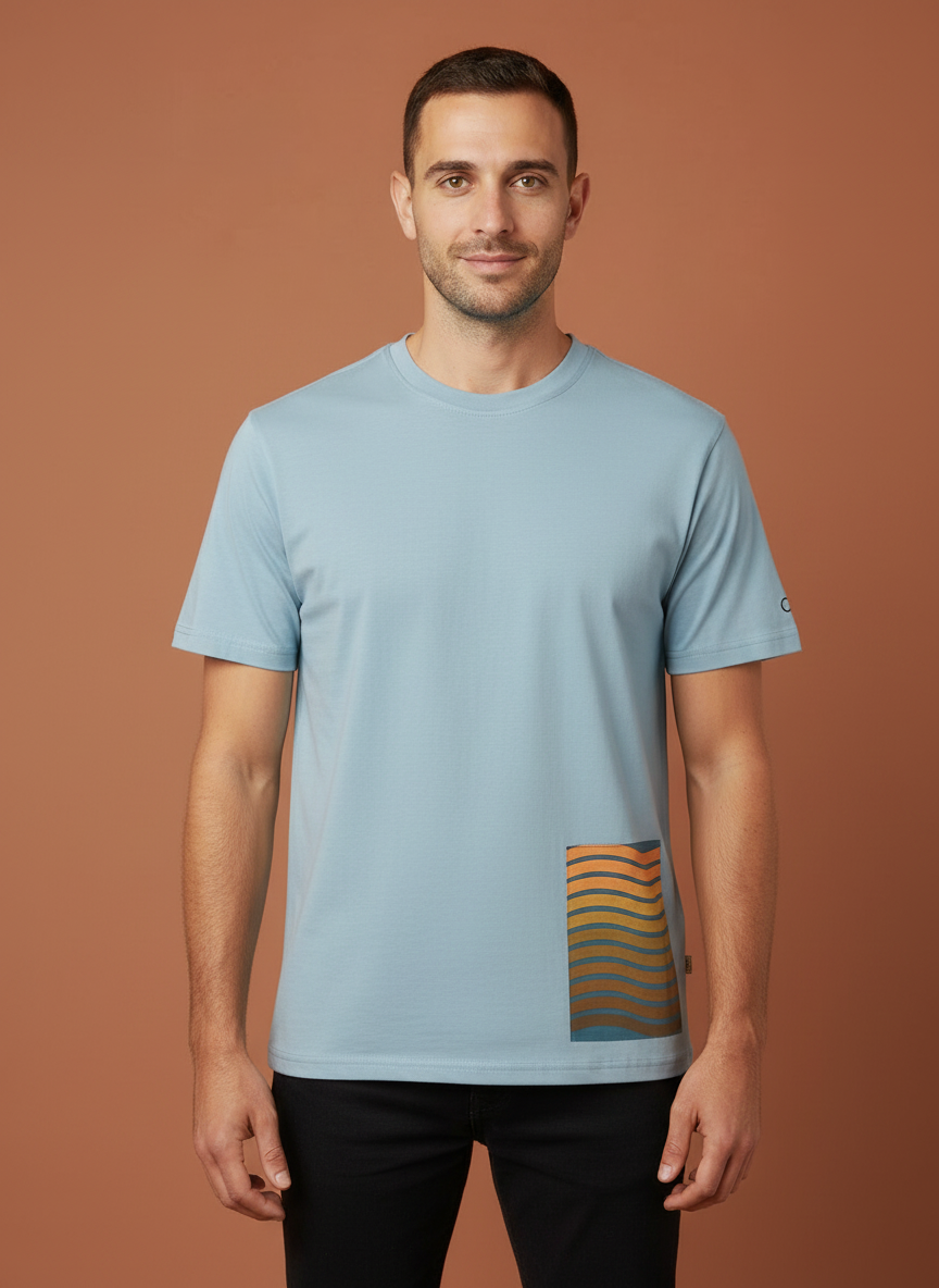 Clean-Shirt Surf Back - Maui Blue - 01 frontale